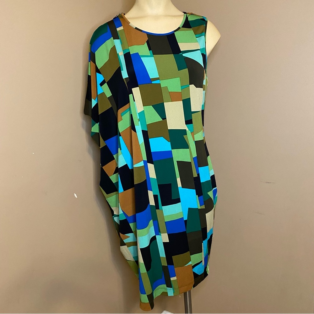Calvin Klein Size 4 Asymmetrical Dress
